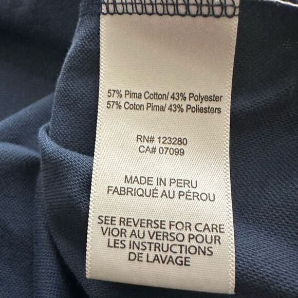 Travis Mathew‎ Medium Navy-Gray-Red Short Sleeve Polo - Picture 4 of 6